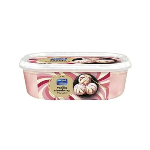 Almarai Ice Cream Tub Vanilla Strawberry  900Ml