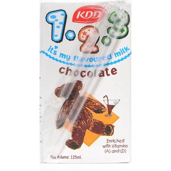 KDD 123 CHOCOLATE FLAVORED LONG LIFE MILK 125ML