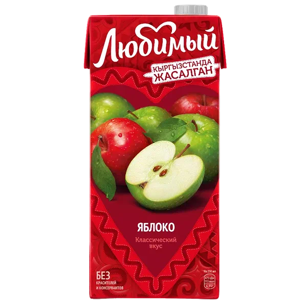 Нектар Любимый Яблоко 0,91л т/п ВБД Россия 12
