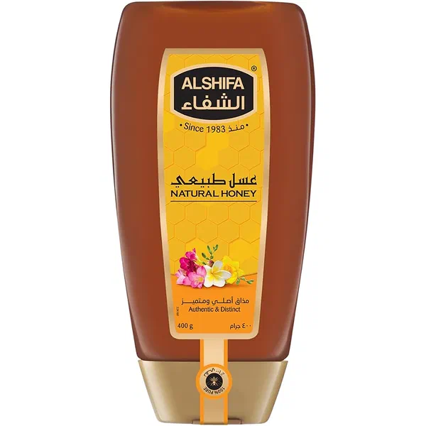 AL SHIFA NATURAL MULTIFLORAL HONEY SQUEEZABLE EASY BOTTLE 400ML
