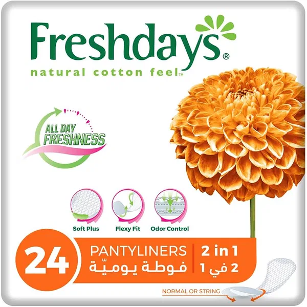 PRIVATE FRESH DAY 2-IN-1 DAILY PANTYLINERS 24-COUNT