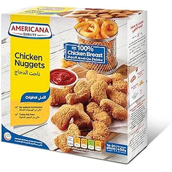 AMERICANA BREADED CHICKEN NUGGETS WITH CREAMY CHEESE 400G