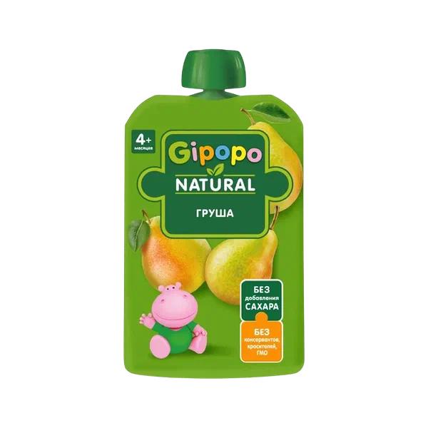 Пюре дет. Gipopo фрукт. груша 90г