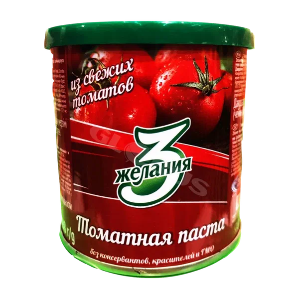 Паста томатная 3 Желания 198гр ж\б Казахстан 48