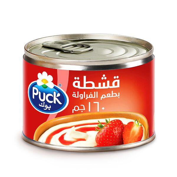 Puck Sterilized Cream Strawberry 160Gm