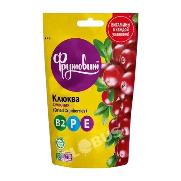 Сухофрукты Фрутовит Цукаты клюква суш 100г