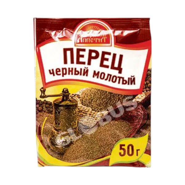 Перец Русский аппетит чер молотый 100г