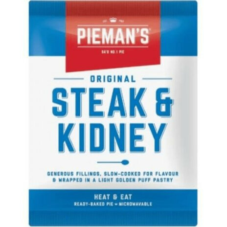 Piemans Steak & Kidney (Frozen)