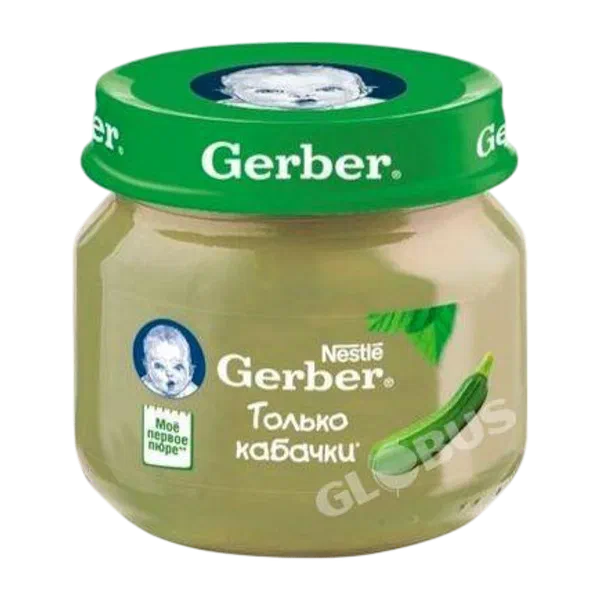 Пюре дет.Gerber кабач с 4мес.80г ст/б