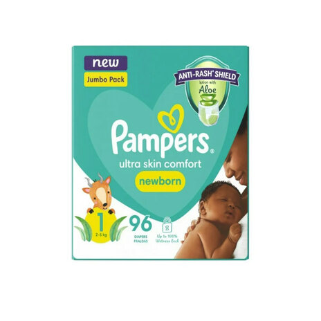 Pampers Active Baby Jumbo Pack New Born 96s