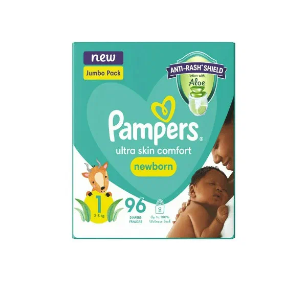 Pampers Active Baby Jumbo Pack New Born 96s