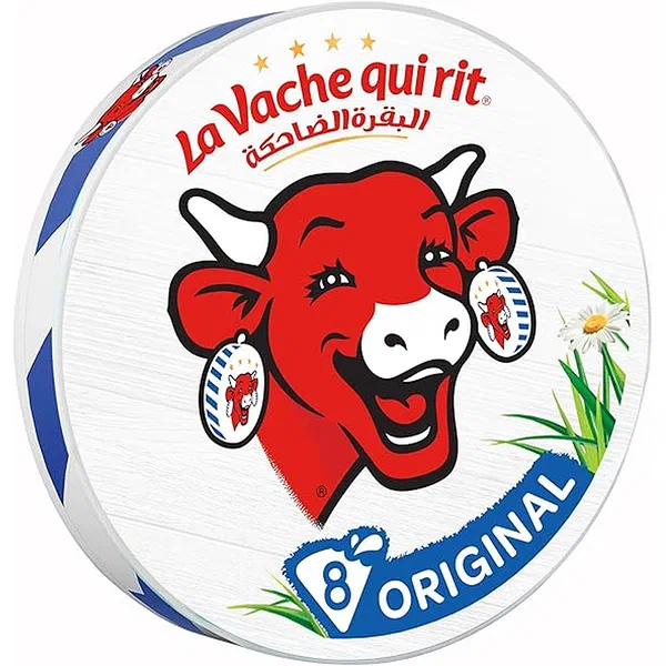 LA VACHE QRT 8PRTN CHS 120GM - LA VACHE QUI RIT 8 TRIANGLE CHEESE PORTIONS