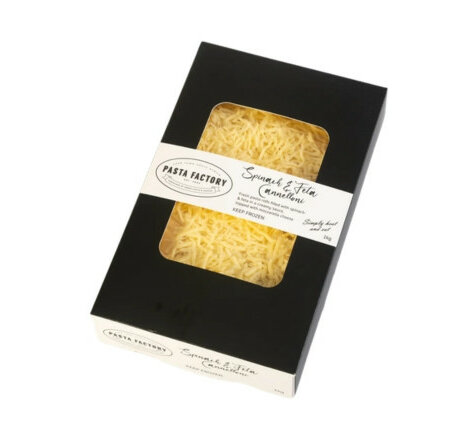 Pasta Factory Spinach Cannelloni 1kg (Frozen)