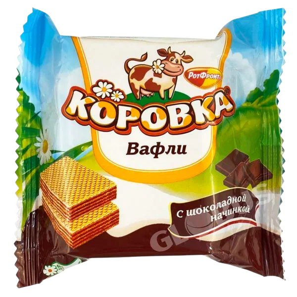 Вафли Коровка с шок. 75г ОК