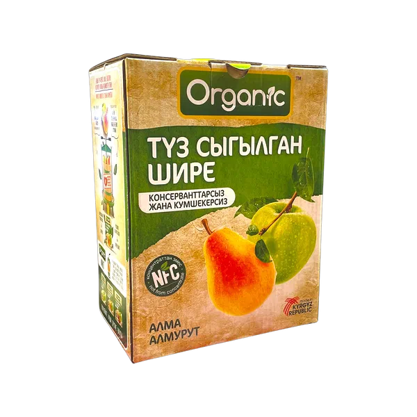Сок Organic ябл/груш. 3л т/п Organic Кыргызстан 1