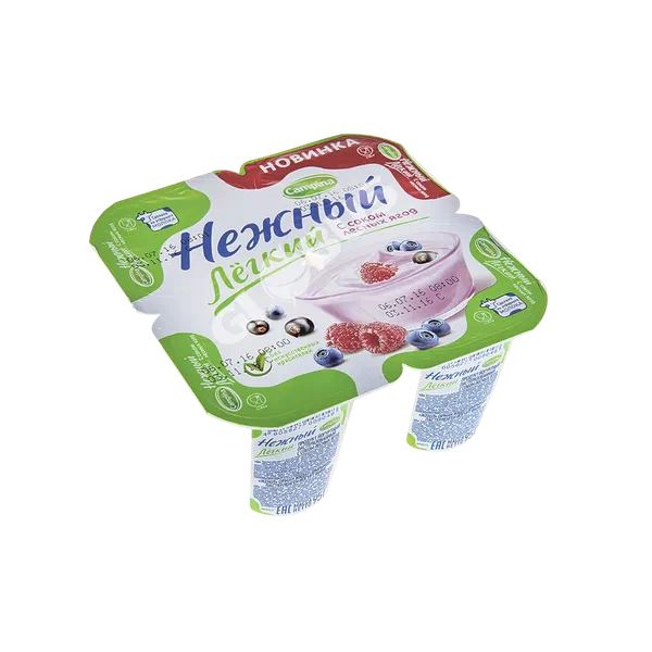 Йогурт Campina Нежный Лес.ягоды 0.1% 95г GL