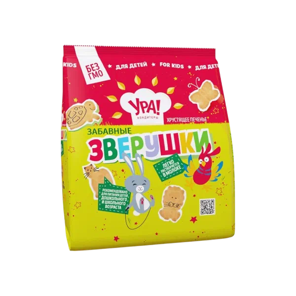 Печенье Ура Кондитеры Забавные зверушки 250г
