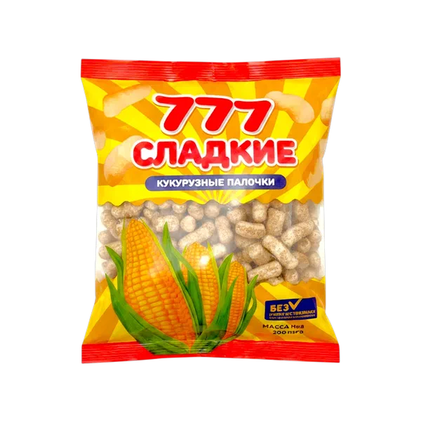 777  таттуу жүгөрү таякчалары 200г