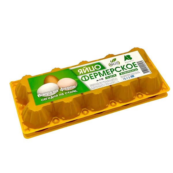 Яйцо куриное Фермерское 10шт Казахстан