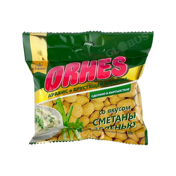 Орехи Orhes арахис в хруст корочке смет/зелень 30г