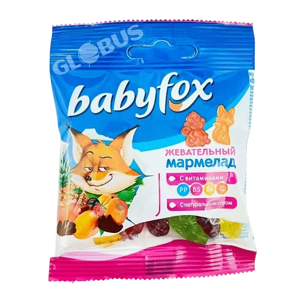 Мармелад Babyfox ассорти витам. 30г KDV
