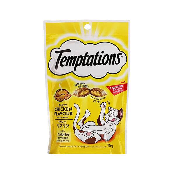 Temptations Catfood Tasty Chickenflvr 85Gm