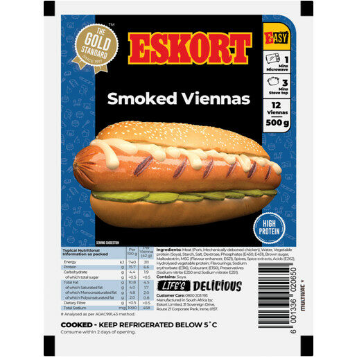 Eskort Viennas Smoked 500g