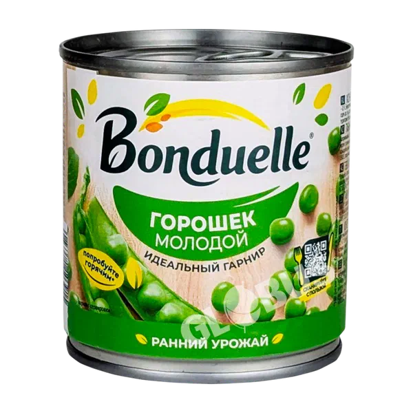Горошек Bonduelle конс. зел молод. 212г ж/б
