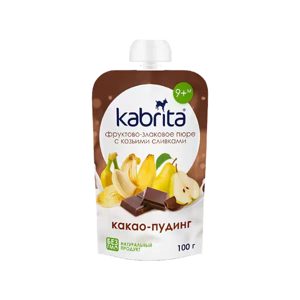 Пюре дет. Kabrita фрукт какао пудинг с 9мес 100г д/п