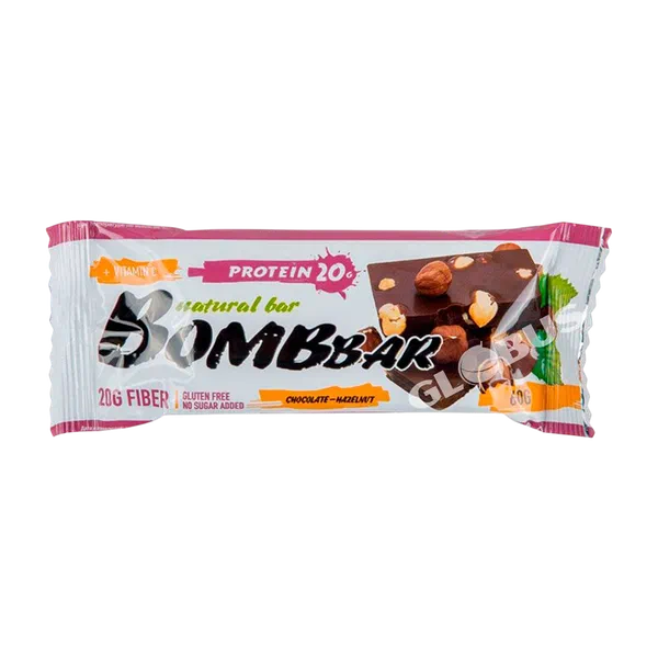 Bombbar шок/фундук батончиги 60г