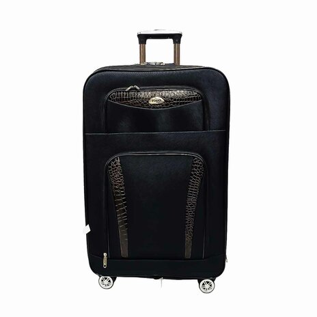 Soft Travel Trolley Black 20 Inch