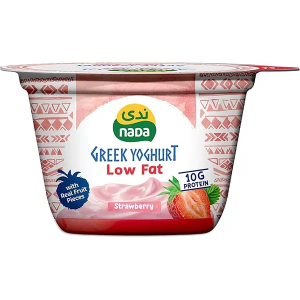 NADA GREEK YOGURT STRAWBERRY FLAVORED THICK CREAMY SNACK 160G