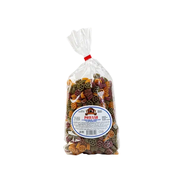 Вкусвилл Ротелли сабиз/кызылча/шпинат макарондору 400г