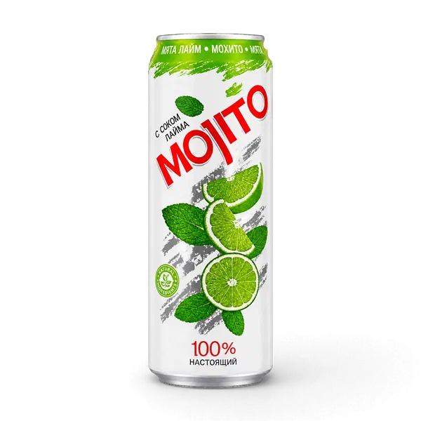 Mojito Fresh лайм/мята алкоголсуз суусундугу 0,45л ж/б