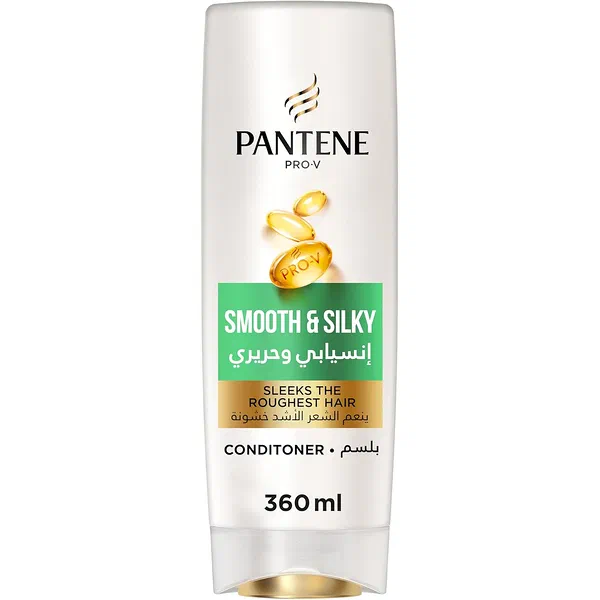 PANTENE PRO-V SMOOTH & SILKY FRIZZ-CONTROL CONDITIONER 360ML