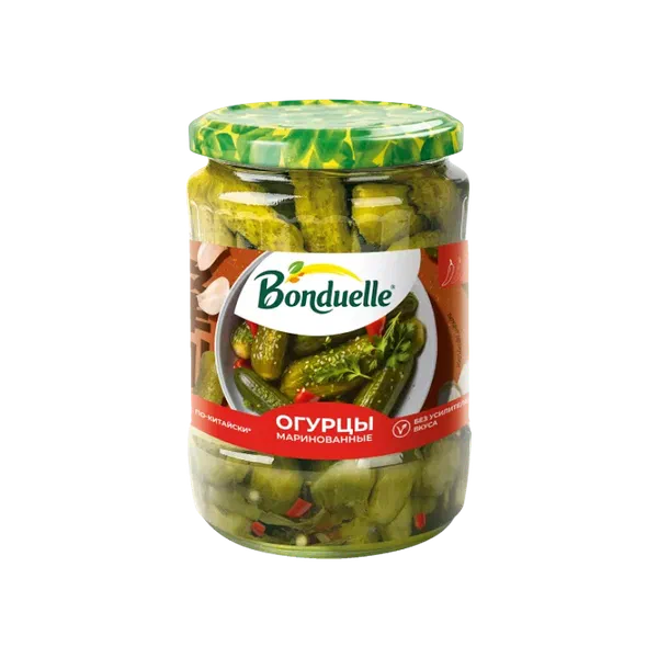 Огурцы Bonduelle по китайски марин. 500мл ст/б