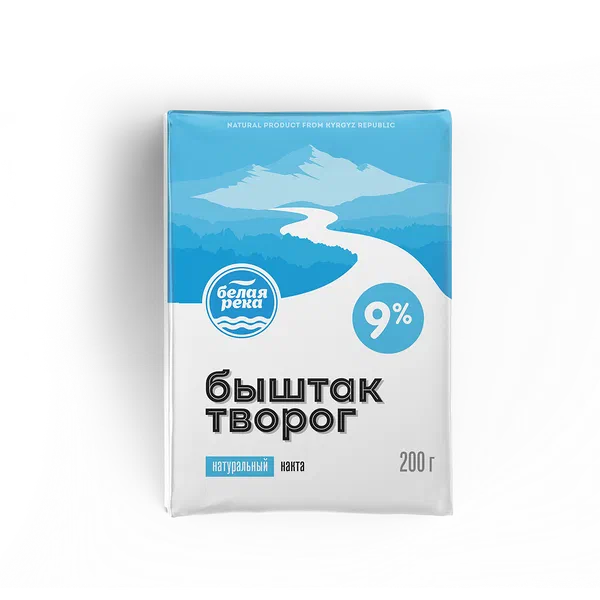 Творог Белая Река 9% 180г Кант Сут