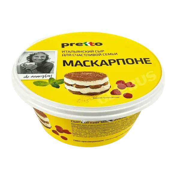 Сыр Pretto Маскарпоне плав пастообраз 80% 250г