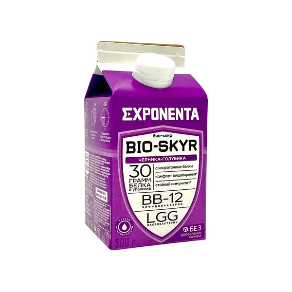 Экспонента Био-Скир черн/голуб ичме йогурту 0% 500г