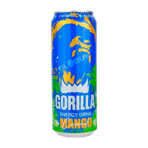 Gorilla манго/кокос кубаттуу алкоголсуз суусундугу 0,45л ж/б