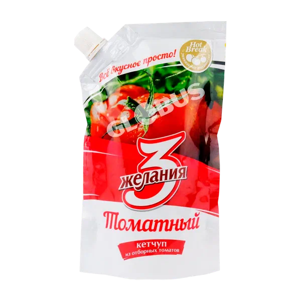 Кетчуп 3 Желания томатный 250г д/п