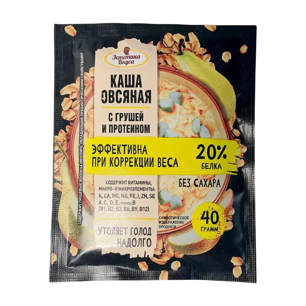 Каша Эстетика Вкуса груша/протеин 40г