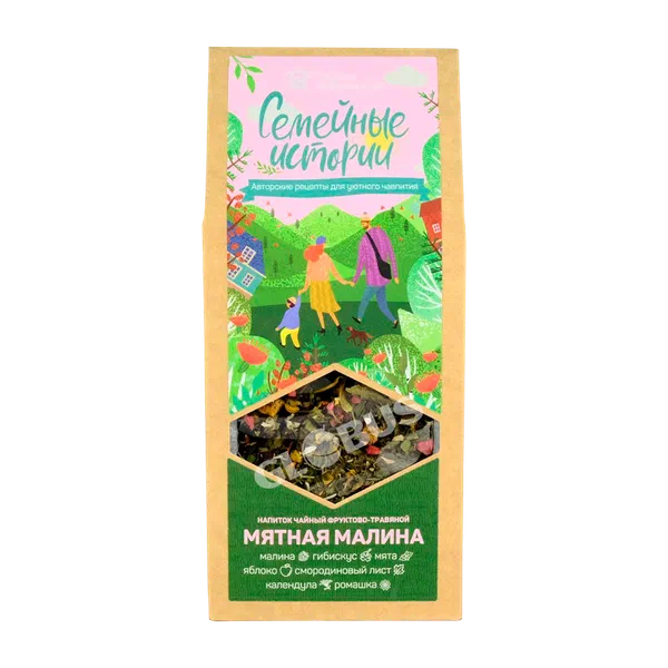 Чай Teaco Семейные истории малина/мята 60г