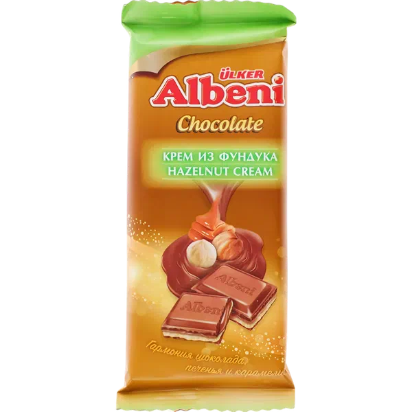 Шоколад Ulker Albeni крем/фундук 85г