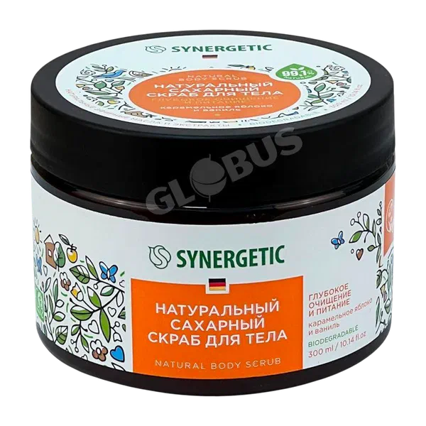 Скраб д/тела Synergetic глуб очищ/пит яблоко/ваниль 300мл