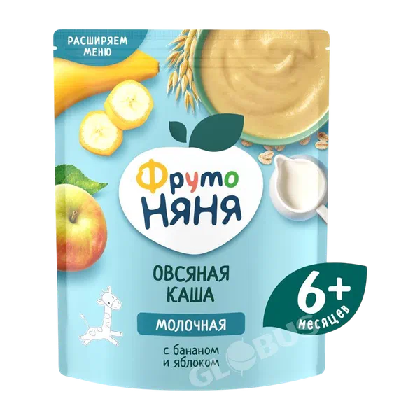 Каша дет. Фруто Няня мол. с фрукт. Овсян/ябл/бан с 6мес. 190г
