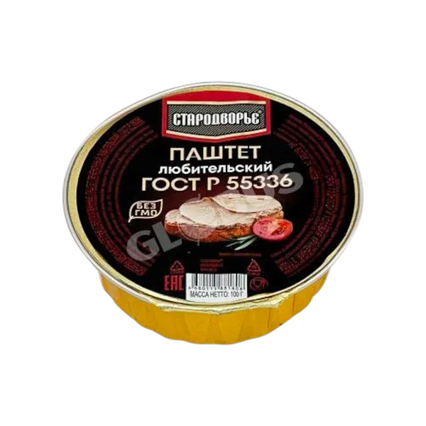 Паштет Стародворье любительский 100г ГОСТ ал/б