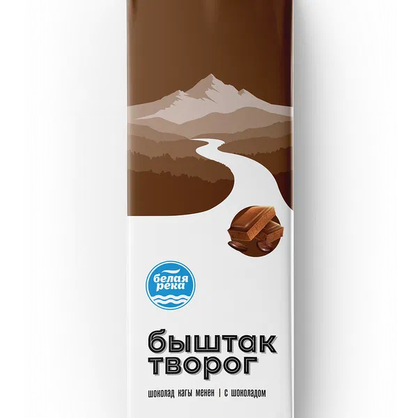 Творожок Белая река с шоколадом 25% 450г ЗМЖ
