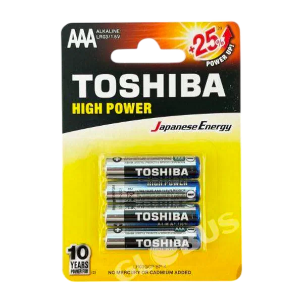 Батарейки Toshiba Alkaline LR03 AAA 4шт