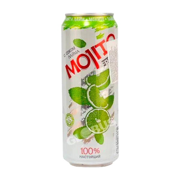 Mojito Fresh лайм/мята алкоголсуз суусундугу 0,45л ж/б